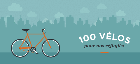 100 vélos pour nos réfugiés.
